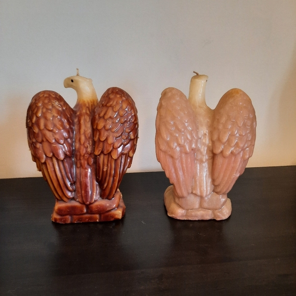Vintage Wax Eagle Candles Unlit - Choice of Colour - Picture 3 of 11